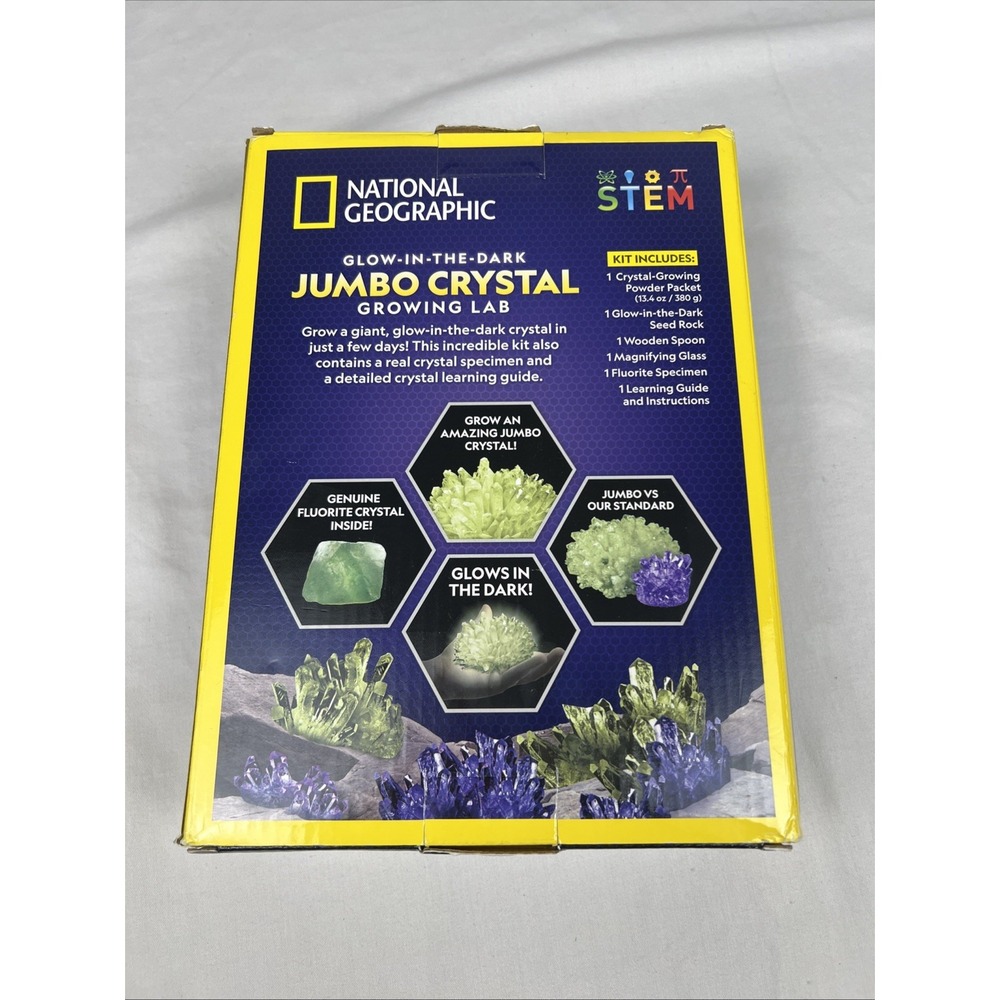National Geographic Jumbo Glow In The Dark Crystal Lab, New Open Box